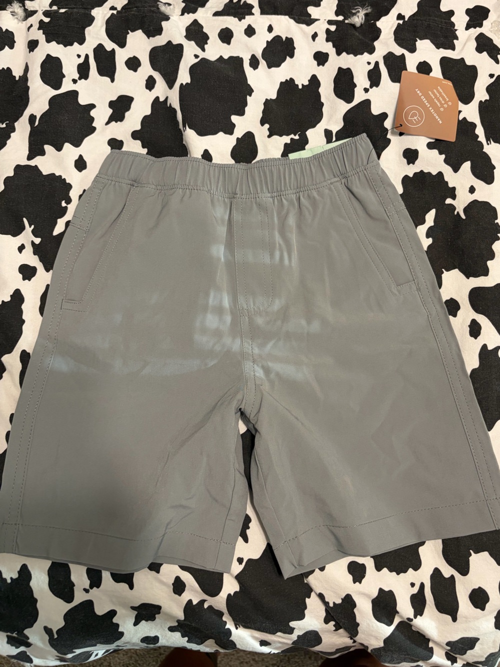 Magellan Outdoors Gray Elastic-Waist Kids Shorts